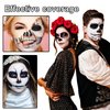 Black and White Face Body Paint Makeup,Halloween Face Paint Makeup Kit for Adults,Washable Cream Face Painting Kit with Sponges,Cosplay Costume Clown Festivals Goth Skeleton Skull SFX Makeup Kit