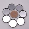 20 Pieces Empty Round Metal Tin Palette Pans Round Metal Pans Cosmetic Eyeshadow Pans for Eyeshadow Palette Magnetic Makeup Palette, 36mm Diameter 3.5mm Height