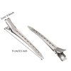 24 Pieces Duck Bill Hair Clips 3.5 Inches Duckbill Hair Clips Metal Alligator Curl Clips for Women Styling Sectioning Long Hair Sectioning Clips with Holes