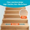 Steady Paws Clear Anti-Slip Stair Treads – Transparent Adhesive Stair Strips for Dogs, Cats, & Elderly Pets, Non-Slip Step Traction Pads for Pet Safety, Easy to Apply & Remove – 15 Pack (24" x 6")