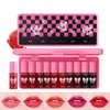 10 Colors Lip Tint, Color Tinted Lip Stain, Moisturizing Lip Balm Liquid Lipstick Makeup Hydrating Long Lasting Lip Gloss Multi-Use Lip Cheek Face Tint