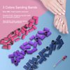 Nail Drill Bits Sanding Bands for Nail Drill, Corfulra Drill Bits for Nails 210pcs Sanding Bands Coarse Fine #80#150#240 Grits with Rainbow Mandrel Bit for Electric Nail Drill Nail Accessories Tool