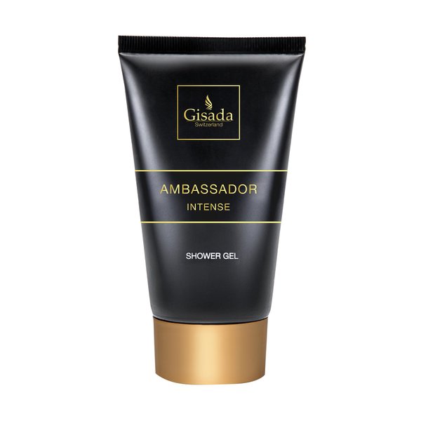 Gisada Hydrating Body Wash for Men, Moisturizing Shower Gel, Liquid Body Soap for Smooth, Hydrated Skin, Ideal for Daily Bath & Shower Routines, 100ml/3.4oz, Ambassador Intense
