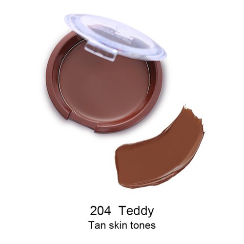 MAEPEOR Matte Bronzer 6 Colors Cream Contour Palette Face Sculpting Long Lasting Highly Pigmented SweatProof Face Bronzer Makeup (04 Teddy)