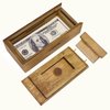 Wooden Cash Puzzle Box with Secret Compartments, Surprise Holder Money Puzzle Boxes Challenging Puzzle Brain Teasers for Adults