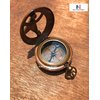 Antique Push Button Brass Sundial Compass Outdoor Navigation Directional Nautical Housewarming Gifts