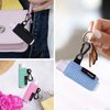 HEYSKAY 4PCS Lip Balm Holder Sleeves Keychain Compact Clip On Lipstick Holder Chapstick Holder Lip Gloss Holder Keychain Chapstick Elastic Sleeves