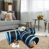 27PCS Cat Feather Toys Kitten Interactive Pet Toys Set for Indoor Cats Including 3 Way Collapsible Cat Tunnel Tube Tent Feather Teaser Wand Bell Fuzzy Ball Spring and Mouse Toy