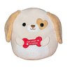 Squishmallow Official Kellytoy Plush Pets Squad Dogs Cats Bunnies Frogs Squishy Soft Plush Toy Animals (Tan/White/Red, Harrison Dog with Fur-ever Friends Bone, 12 Inch)
