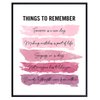 Positive Inspirational Quotes Wall Decor - Uplifting Encouragement Gifts for Women, Girls, Teens, Daughter, BFF, Best Friend - Pink Motivational Wall Art Poster for Home Office, Bedroom, Bathroom