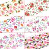 Flower Nail Art Stickers Spring Summer Nail Foil Transfer Decal Nail Art Decoration Floral Nail Design for Women Girls Manicure Decor 10 Sheets