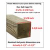 JSP Manufacturing Plastic New Fence Post Black Caps 4X4 (3 5/8") Pressure Treated Wood Made in USA MULITPACK Wholesale Bulk (10)