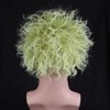 RightOn Green Wig with Bald Cap Costume Wig for Men and Women Short Curly Wig Green Wig Bald Cap Wigs for Cosplay Halloween