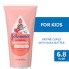 Johnson's Baby Curl Defining Tear-Free Kids' Leave-in Conditioner with Shea Butter, Paraben-, Sulfate- & Dye-Free Formula, Hypoallergenic & Gentle for Toddlers' Hair, 6.8 fl. Oz