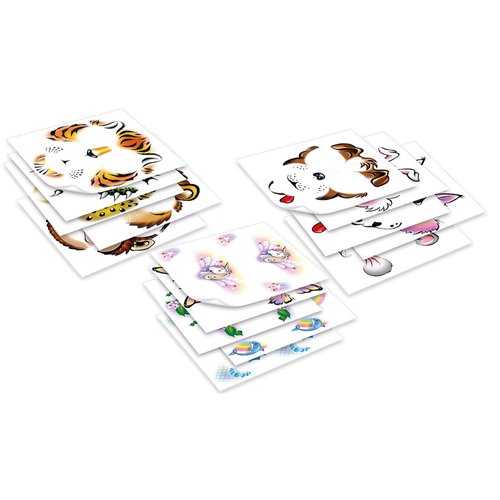 Face Paintoos - Party Pack - Face Design for a Face Paint Alternative for Kids Ages 4+