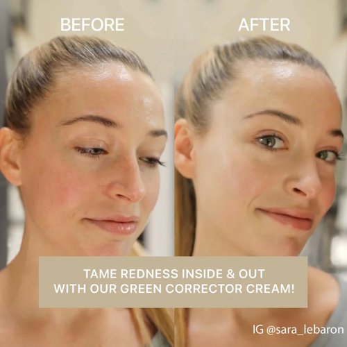 Meebak Cica Redness Solution Cream | Redness Relief for Face | Green Color-Corrector | BB Cream for Sensitive Skin | Green Color Corrector - Fair to Medium Skin