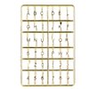 Doll House Letters Numbers, 1/12 Miniature Front Door Furniture Numbers Door Accessory(Gold)
