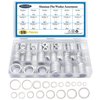 576 pcs Oil Drain Plug Gasket Aluminum Washer Crush Seal Assortment Kit, Including 18 Sizes-M6 M8 M10 M12 M14 M16 M18 M22 M24
