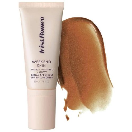 Iris&Romeo Weekend Skin SPF 50 Instant Glow Tinted Mineral Sunscreen - Bronze Glow