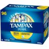 Tampax Pearl Regular Absorbency Unscented Tampons, 96 Count, Pack of 1