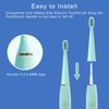 10PCS Toothbrush Replacement Head Compatible with Vekkia Kids Blue Dragon Electric Toothbrush, 30PCS Floss Toothpick and 1 Universal Holder, Soft and Comfortable for Children's Teeth and Gums