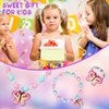Girls Colorful Butterfly Jewelry Set - Toddler Butterfly Necklace Girls Pretend Plasy Toy Jewelry Box Set with Bead Necklace, Bracelet and Ring - Play Accessories - Ages 3+ Girl Birthday Gifts