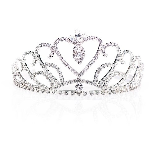Anderson's Ruth Tiara, Rhinestone Wedding, Prom, Pageant Tiara, Queen Or Princess Tiara For Prom, Homecoming, Pageant, Wedding, School Dance, Award, Costume, Party, Event