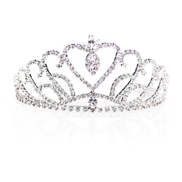 Anderson's Ruth Tiara, Rhinestone Wedding, Prom, Pageant Tiara, Queen Or Princess Tiara For Prom, Homecoming, Pageant, Wedding, School Dance, Award, Costume, Party, Event