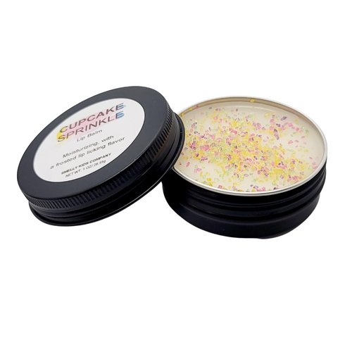 Cupcake Sprinkle Lip Balm- Smelly Kids Company| Natural Ingredients| moisturizing| kid friendly| party favor| gift basket item| handcrafted - 1oz