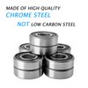 Donepart 1/2 inch Bearings, 1/2 x1-1/8 x5/16 inch R8-2RS Double Rubber Sealed Roller Bearings, ABEC3 Precision for Electric Motor, Wheels, Home Appliances, Garden Machinery (10 Pack)