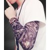 Fake Temporary Tattoo Arm Sleeves Arts Slip on Arm Sunscreen Sleeves Cover Up Body Arm Stockings Tribal, Tiger, Dragon, Skull For Women Men Outdoor Sport Cycling Riding Fishing Driving (5pcs Black)