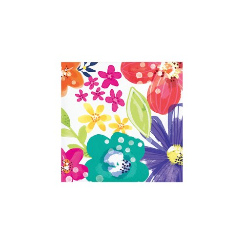 Spring Floral Beverage Napkins, 16 ct