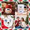 Snowman Face Stickers Snowman Decals Christmas Wall Decals Snowman Faces Decals Refrigerator Wall Stickers Window Cling Decal Lovely Snowman Face Art Wall Decor Christmas Decorations