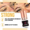 Strong Eyelash Extension Glue - Forabeli 5ml / 2-3 Sec Drying time/Retention – 6 Weeks/Maximum Bonding Power/Black Adhesive for Semi-Permanent Extensions/Beginner Lash Glue/Professional Lash Supplies