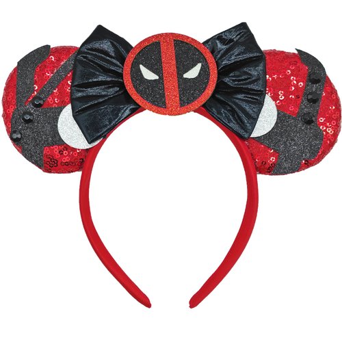 ZHENNAN Mouse Ears Headbands for Women, Glitter Bows Ears Headbands for Men, Costume Cartoon Themed Events Birthday Party Decorations Hair Accessoires