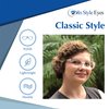 In Style Eyes Seymore Retro Bifocal Cheaters Reading Glasses - Full-Rimmed Classic Oval Acetate Frame - Non-Progressive Lens - Blue - 2.5x