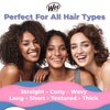 Wet Brush Original Detangler Hair Brush - Free Spirit, Sangria - All Hair Types - Ultra-Soft IntelliFlex Bristles Glide Through Tangles with Ease - Pain-Free Comb for Men, Women, Boys and Girls