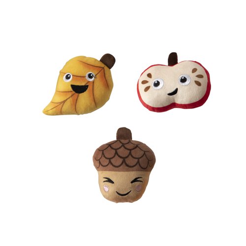 Fringe Studio Plush Dog Toy, Falling for You, 3 Piece Set, Pet Shop Collection (289540)