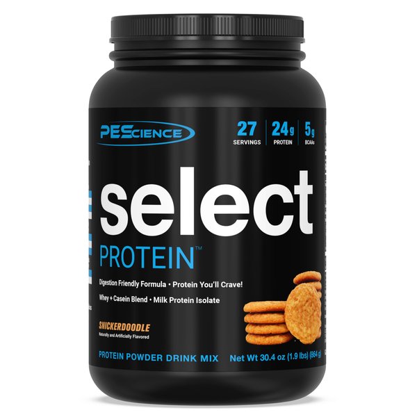 PEScience Select Low Carb Protein Powder, Snickerdoodle, 27 Serving, Keto Friendly and Gluten Free