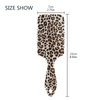 Leopard Cheetah Print Hair Brush Plastic Detangling Brushes Natural Detangler Paddle Hairbrush for Women Men