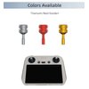 Mini 3 Pro Aluminum Alloy Control Sticks Thumb Rocker Joysticks for DJI RC/Mini 3 Pro Controller Accessories (Red)