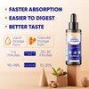 Vitamatic 2 Packs Liquid Biotin & Collagen for Hair Growth - Women & Men – Supports Glowing Skin, Healthy Hair & Nail Growth (2Fl Oz)