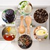 HANSGO Small Wooden Spoon, 10PCS 3 inches Ice Cream Salt Spoon Honey Coffee Tea Sugar Salt Jam Mustard, Light Brown