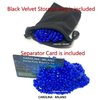700 PCS Blue Crags Ferrite Putty for Adults Ferrite Stones, Satisfying Fun Fidget Office Desk Toy, Blue Color Beads with Separator Card, Storage Bag & a tin Box, 350gr