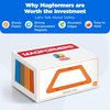 Magformers Trapezoid (12 Piece) Building Set Rainbow Colors Magnetic Building Blocks, Educational Magnetic Tiles Kit , Magnetic Construction STEM Toy Set
