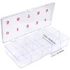 1p Empty Storage Box Case Container Compartment for Nail Art Tips