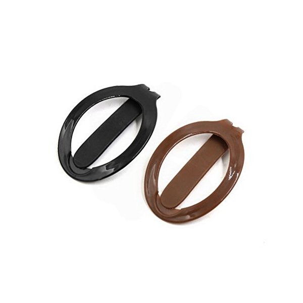 2pcs Black Coffee Color Plastic Updo Hair Barrette Clip Girls Womens Beauty Styling Tools Ponytail Holder by Unoopler