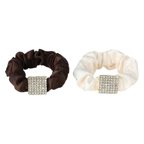 Faerie 2 Pcs,Rhinestone elastic hair accessories. The ponytail holder. Hair strands. Crystal elastic headband. Nice headscarf. A pretty headband suits a woman