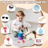 Jimate Walking Cat Toys for Kids with Leash, Plush Toy Cat That Walks and Meows, Interactive Cat Toy for Kids Aged 3-7, Best Birthday, Children's Day for Girls and Boys