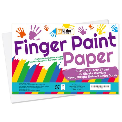 Finger Paint Set for Kids - Non-Toxic, Washable, and Safe Finger Paints for Toddlers - Perfect for Creative Play, Arts & Crafts, and Learning Activities (30, 1)